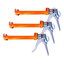 3 Pistolas Aplicador Silicone Profissional 9 Pol. Reforçada Foto mini 1