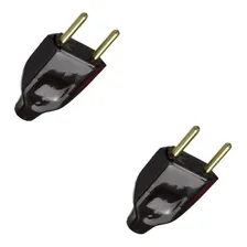 3 Plug Macho Plug Fêmea 3 Plugue Preto Fêmea E Macho 110v/220v Foto mini 4