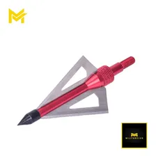 3 Pontas De Caça Para Flecha Arco Recurvo Composto Balestra Cor Vermelho Foto mini  2