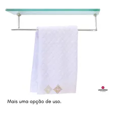 3 Porta Shampoo Reto Vidro Retangular Com Haste Foto mini  3