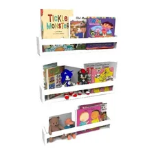3 Prateleira Nicho Livros Infantil Branca Foto mini 1