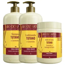 3 Produtos Tutano Bio Extratus Shampoo Cond. Máscara 1 Litro Foto mini 4