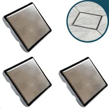 3 Ralo Oculto 15x15 Inox 304 Escovado Tampa Oculta InvisÃvel Ralo De Banheiro Quadrado Não É Pvc Kit 3 Unidades Foto mini 1