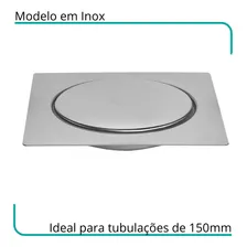 3 Ralos Click Inteligente Em Inox 15x15 Cm + 3 Porta Grelhas Foto mini  2