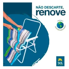 3 Refil Para Cadeira Reclinável De Praia Tecido Troca Fácil Foto mini  3