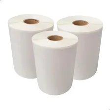 3 Rolos Etiqueta Couche 70x40 Adesiva - Zebra Elgin Argox Cor Branco Foto mini 1