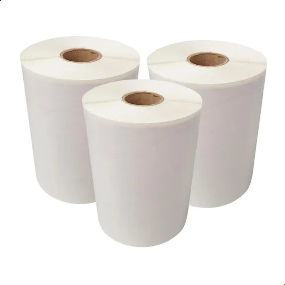 3 Rolos Etiqueta Couche 70x40 Adesiva - Zebra Elgin Argox Cor Branco Foto 1