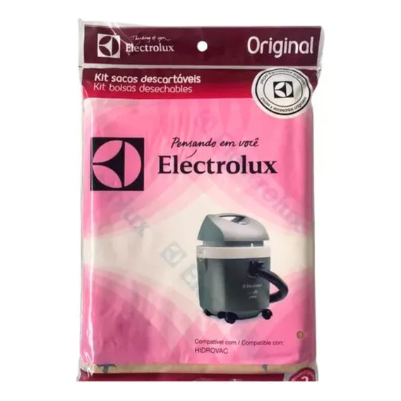 3 Saco Aspirador Electrolux Hidrovac 1300 1300w Original Foto 1