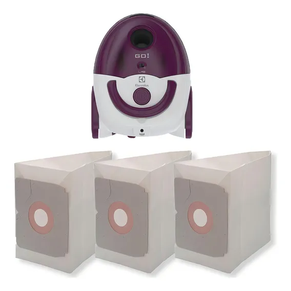 3 Saco Descartável Para Aspirador De Pó Electrolux Go Foto 1