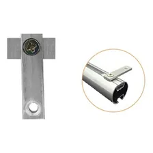 3 Suportes Simples De Teto Para Varão Wave Deslizante Foto mini 2