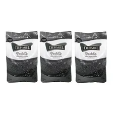 3 Unidades Cera Negra De 01 Kg - Depimiel Em Pérolas Foto mini  2