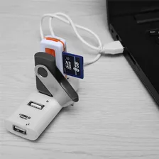 3 Unidades Hub Extensão Portas Usb 4 Entradas 2.0 Foto mini 3