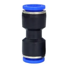 3 União Emenda Reta Tubo 8mm Pneumática Engate Rápido Foto mini  2