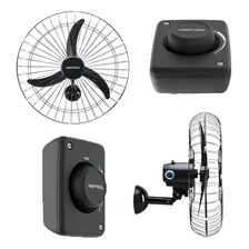 3 Ventilador 200w Parede 60cm Preto Bivolt Ventisol Potente Foto mini  2