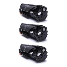3 X Cartucho Toner P1102 P 1102 P1102w P 1102w P1102 W 1102w Tinta Preto Foto mini 1