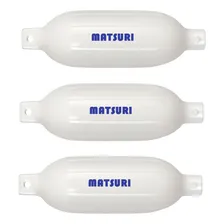 3 X Defensa Náutica G3 13x56cm Branca Matsuri Barco Lancha Foto mini  2