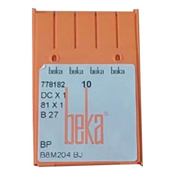 30 Agulhas De Máquina Beka B27 Overloque - Overlock Cor 12/80 Foto 1