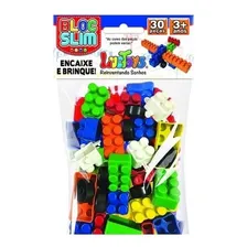 30 Blocos Montar Montagem Encaixe Brinquedo Educativo Foto mini 1