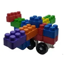 30 Blocos Montar Montagem Encaixe Brinquedo Educativo Foto mini 4