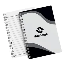 30 Cadernos A5 Pautados P/ Corporativos Empresa Cor Personalizado Foto mini 1