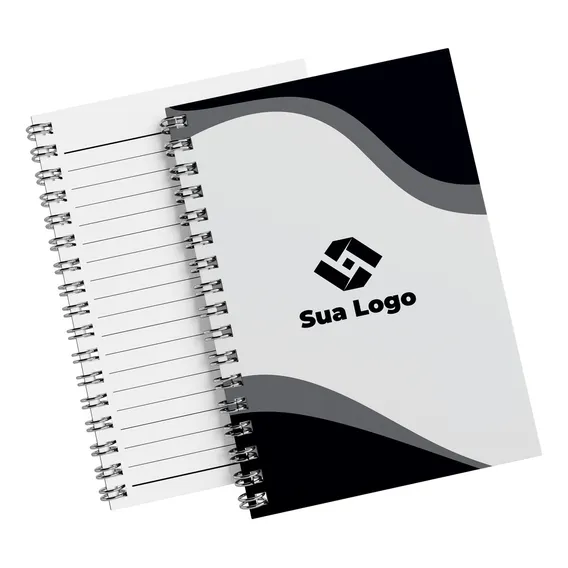 30 Cadernos A5 Pautados P/ Corporativos Empresa Cor Personalizado Foto 1