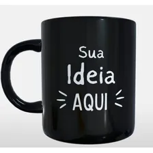 30 Caneca XĂcara Preta CafĂ© Personalizada Logo Frase Foto Foto mini 2