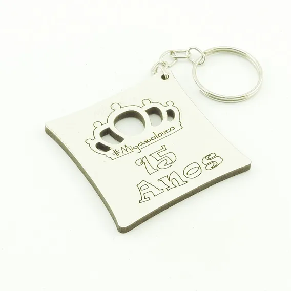 30 Chaveiros Personalizados Mdf - Almofada - Qui-010b Foto 1