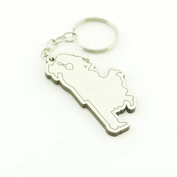 30 Chaveiros Personalizados Mdf - Casal Cowboy - Cas-008b Foto 1