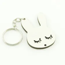 30 Chaveiros Personalizados Mdf - Coelhinho - Inf-035b Foto  mini 1