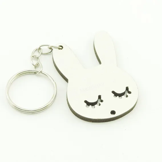 30 Chaveiros Personalizados Mdf - Coelhinho - Inf-035b Foto 1