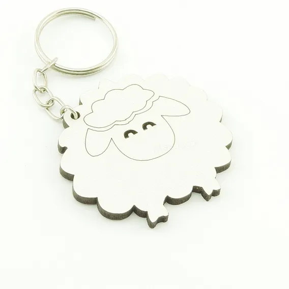 30 Chaveiros Personalizados Mdf - Ovelhinha - Inf-054b Foto 1