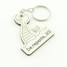 30 Chaveiros Personalizados Mdf - Sereia - Adu-019b Foto mini 1