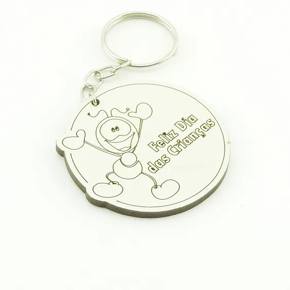 30 Chaveiros Personalizados Mdf - Smilinguido - Dtc-012b Foto 1
