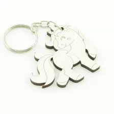30 Chaveiros Personalizados Mdf - Unic贸rnio Baby - Inf-089b Foto mini 1