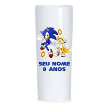 30 Copos Long Drink Do Sonic Personalizado Seu Nome Foto mini 1