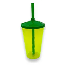 30 Copos Twister C/ Tampa 700ml Black November Cor Verde Neon Foto  mini 1