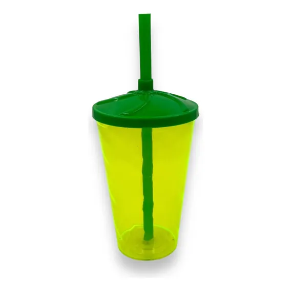 30 Copos Twister C/ Tampa 700ml Black November Cor Verde Neon Foto 1