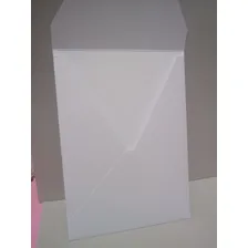 30 Envelope 240g Bico Vertical Convite Branco Liso 16x22cm Foto mini  3