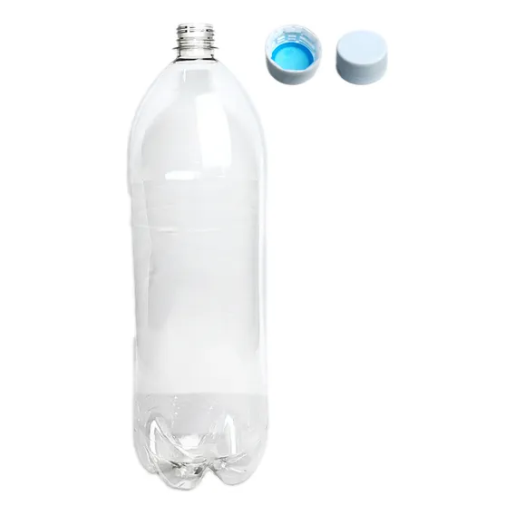30 Garrafas 2 Litros Pet Cristal Lisa Kombucha Com Tampa Cor Branco Foto 1