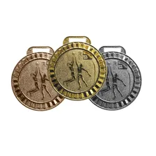 30 Medalhas 45mm Basquete - Ouro Prata Bronze - Aço Com Fita Foto mini 1