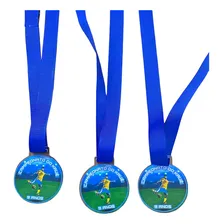 30 Medalhas Personalizadas Futebol Aniversario Infantil Foto mini 1