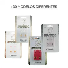 30 Pares Brincos Studex Antialérgico Aço Cirurgico Atacado Foto mini 3