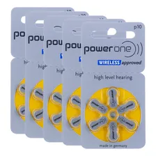 30 Pilhas Baterias P 10 Pr70 Aparelho Auditivo - Power One Foto mini 1