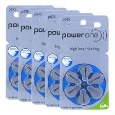 30 Pilhas P675 Power One Baterias Pr44 Aparelho Auditivo Foto mini 1