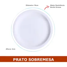 30 Pratos Sobremesa Protel Restaurante Porcelana Schmidt Foto mini  2