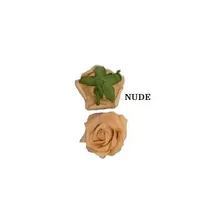 30 Rosas De Eva Cor Nude Com Folhas Sem Cabo Flor Cor Nude Outonal Foto mini 4
