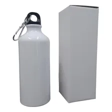 30 Squeeze Branco 600ml Mosquetão Para Sublimação Alumínio Foto mini  2