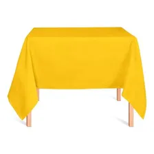 30 Toalhas De Mesa Quadrada 1,50x1,50 Oxford Festa Buffet Cor Toalha de mesa Amarelo Foto  mini 1