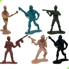 300 Boneco Soldado Plastico Guerra Exercito Militar Miniatur Foto mini  3