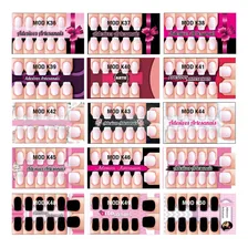 300 Cartões Para Fazer Adesivos De Unhas 300 Saquinhos Foto mini 2